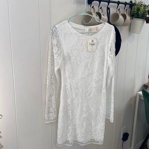 Alter’d State white beaded dress-never worn!